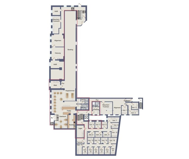 VR Immobilien GmbH - Immobilienangebot - Eisenach - Alle - Gewerbe-/Gastroimmobilie mit Kegelbahn im Herzen von Eisenach. Mietkauf möglich!