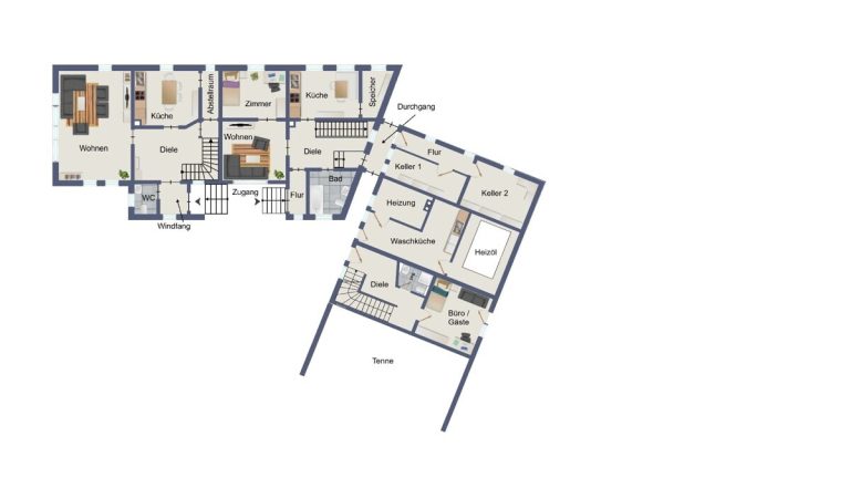 VR Immobilien GmbH - Immobilienangebot - Dermbach - Alle - Kapitalanlage mit Charakter: Kernsaniertes Fachwerkanwesen mit drei Wohneinheiten