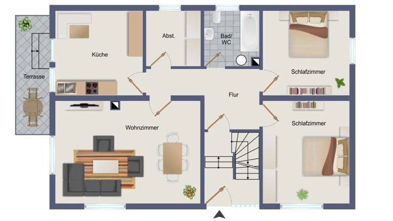 VR Immobilien GmbH - Immobilienangebot - Sinntal - Alle - Zweifamilienhaus mit solider Mieterstruktur und Entwicklungspotenzial in Sinntal-Mottgers