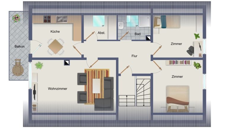 VR Immobilien GmbH - Immobilienangebot - Sinntal - Alle - Zweifamilienhaus mit solider Mieterstruktur und Entwicklungspotenzial in Sinntal-Mottgers