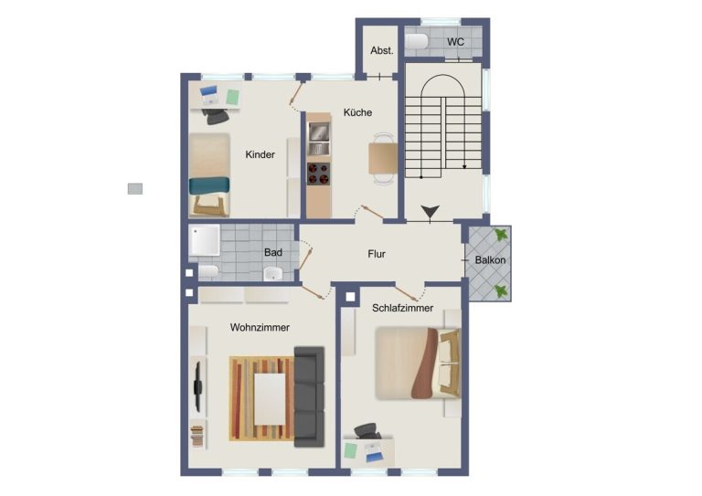 VR Immobilien GmbH - Immobilienangebot - Fulda - Alle - Attraktive 3-Zimmer-Wohnung nach Sanierung – Balkon inklusive