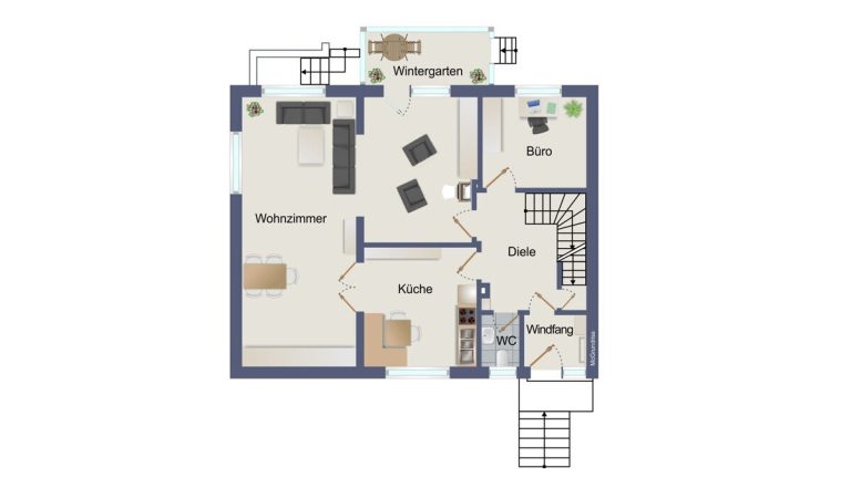 VR Immobilien GmbH - Immobilienangebot - Kalbach - Alle - Viel Platz für die Familie: schicke und bezugsfertige Doppelhaushälfte in Mittelkalbach