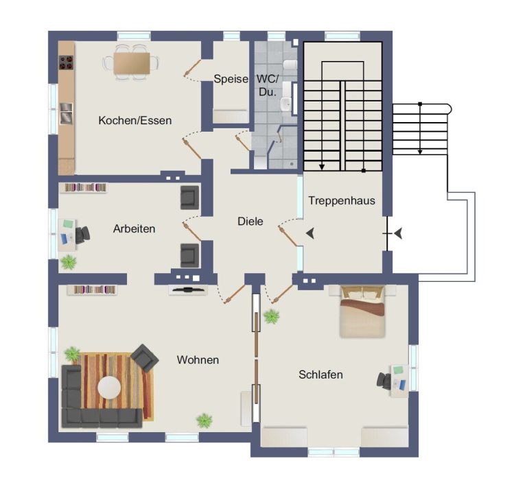 VR Immobilien GmbH - Immobilienangebot - Gersfeld - Alle - Elegante Wohnung in der Waldvilla – Historie trifft modernen Komfort