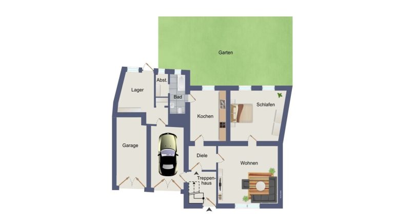 VR Immobilien GmbH - Immobilienangebot - Burghaun - Alle - RESERVIERT: Solide Kapitalanlage oder Eigenheim mit Entwicklungsmöglichkeiten – Dreifamilienhaus in Burghaun