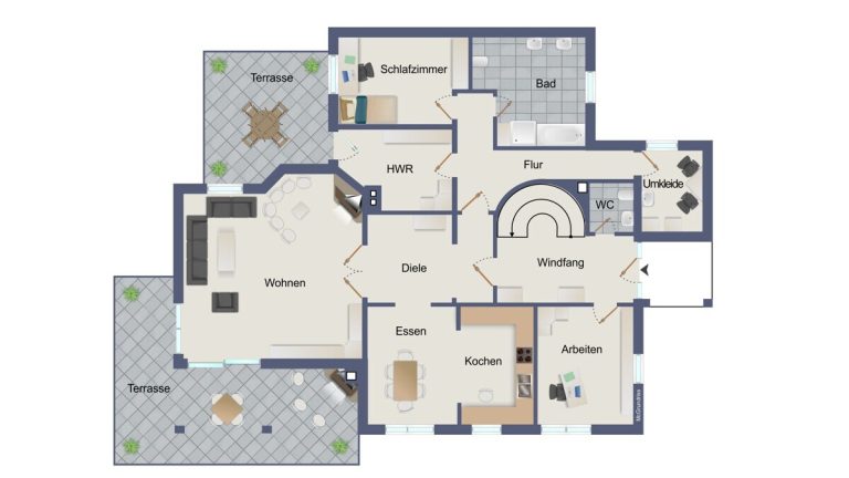 VR Immobilien GmbH - Immobilienangebot - Schlüchtern - Alle - Vielseitiges Betriebsanwesen in Alleinlage mit Wohnhaus, Büro und vier stützenfreien Gewerbehallen