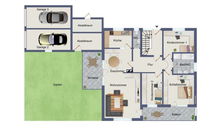 VR Immobilien GmbH - Immobilienangebot - Petersberg - Alle - Großzügige 4-Zimmer-Erdgeschosswohnung mit Terrasse und Garten