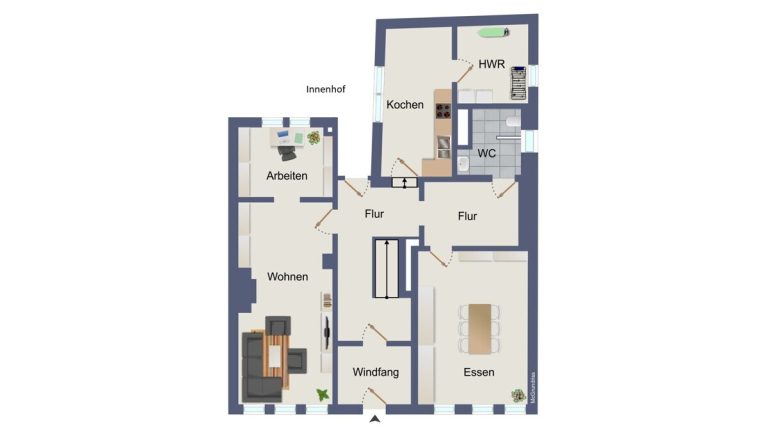 VR Immobilien GmbH - Immobilienangebot - Lauterbach - Alle - Altstadtflair und viel Potenzial – historisches Reihenmittelhaus mit großzügigem Raumangebot