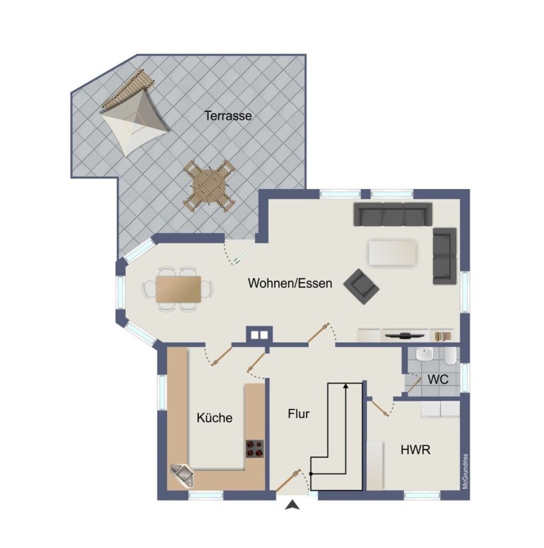 VR Immobilien GmbH - Immobilienangebot - Hilders - Alle - Familienfreundliches Einfamilienhaus mit Südbalkon, Terrasse und Doppelcarport in Unterbernhards