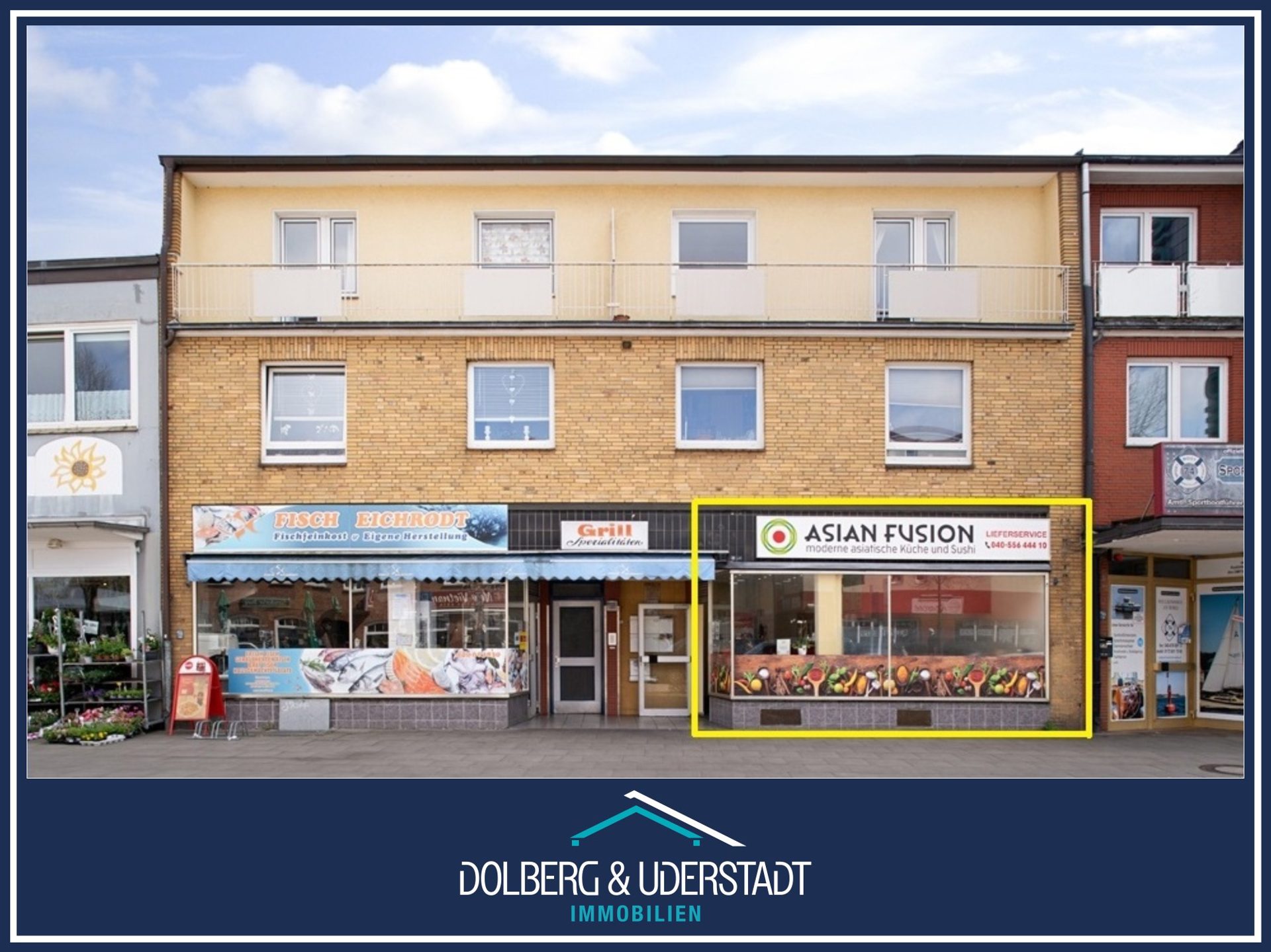 Immobilienangebot - Hamburg / Tonndorf - Alle - NUR NOCH WARTELISTE! Vermietete Ladenfläche in zentraler und belebter Lage direkt gegenüber vom Bahnhof Tonndorf.