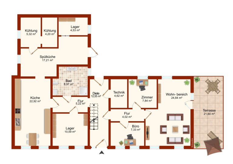 Immobilienangebot - Immenstedt / Nordfriesland - Alle - Einfamilienhaus mit möglicher Einliegerwohnung,
Dorfleben 10 km westlich von Husum