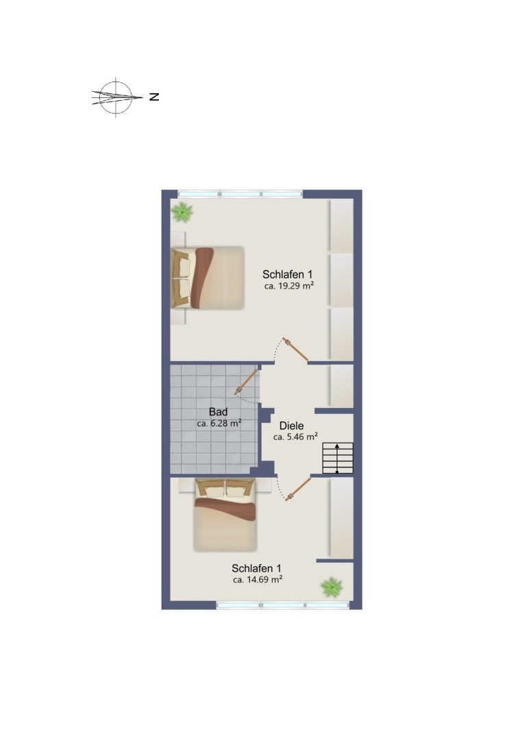 Immobilienangebot - Hamburg / Rahlstedt - Alle - Attraktive Wohnlage: Reihenmittelhaus mit viel Platz und schönem Garten sowie Garage