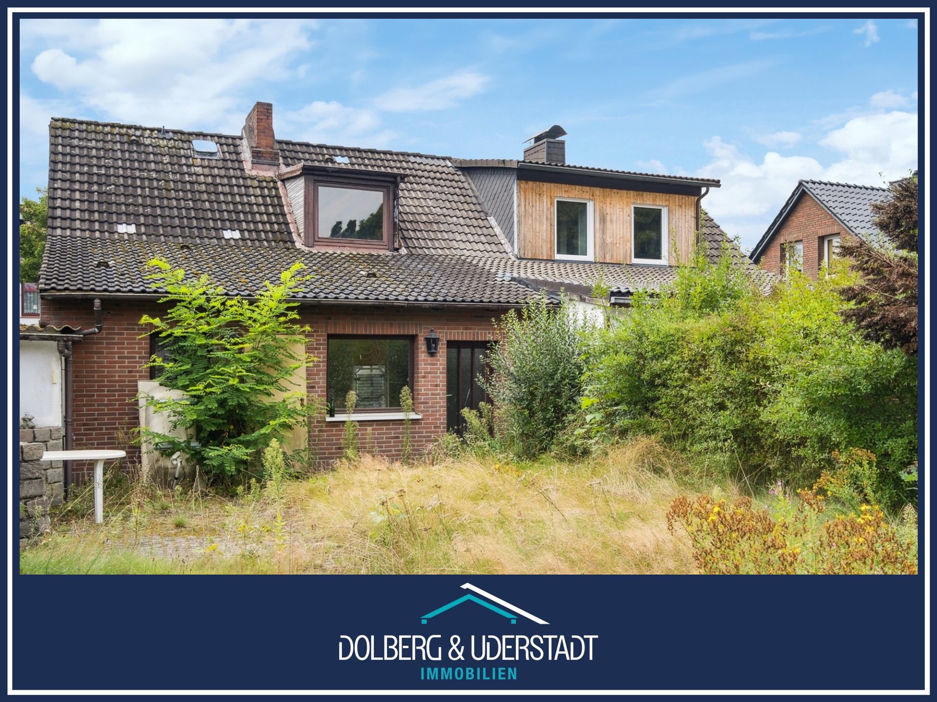 Immobilienangebot - Hamburg / Wandsbek - Alle - Viel Potenzial! Doppelhaushälfte mit großzügigem Garten in ruhiger Lage von HH-Wandsbek