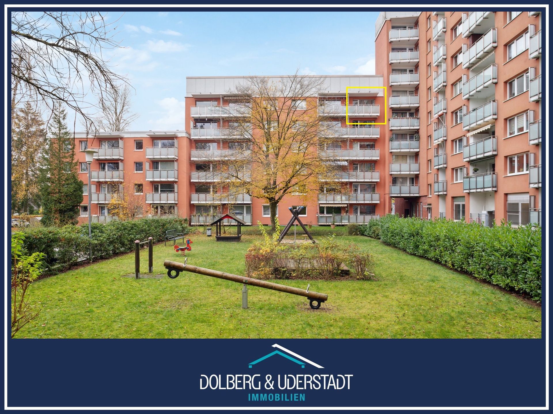 Immobilienangebot - Hamburg / Meiendorf - Alle - Gut geschnittene 2-Zimmer-Wohnung mit Balkon und Tiefgaragenstellplatz in ruhiger Lage von Meiendorf