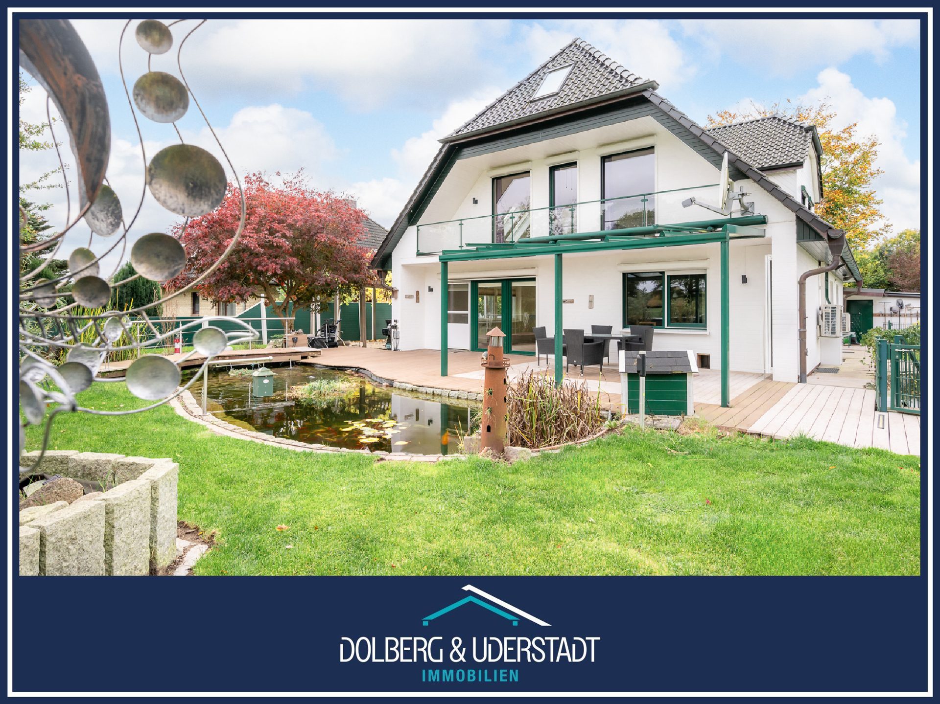 Immobilienangebot - Ammersbek - Alle - Luxuriöses Einfamilienhaus in Feldrandlage mit Innenpool und parkähnlichem Grundstück