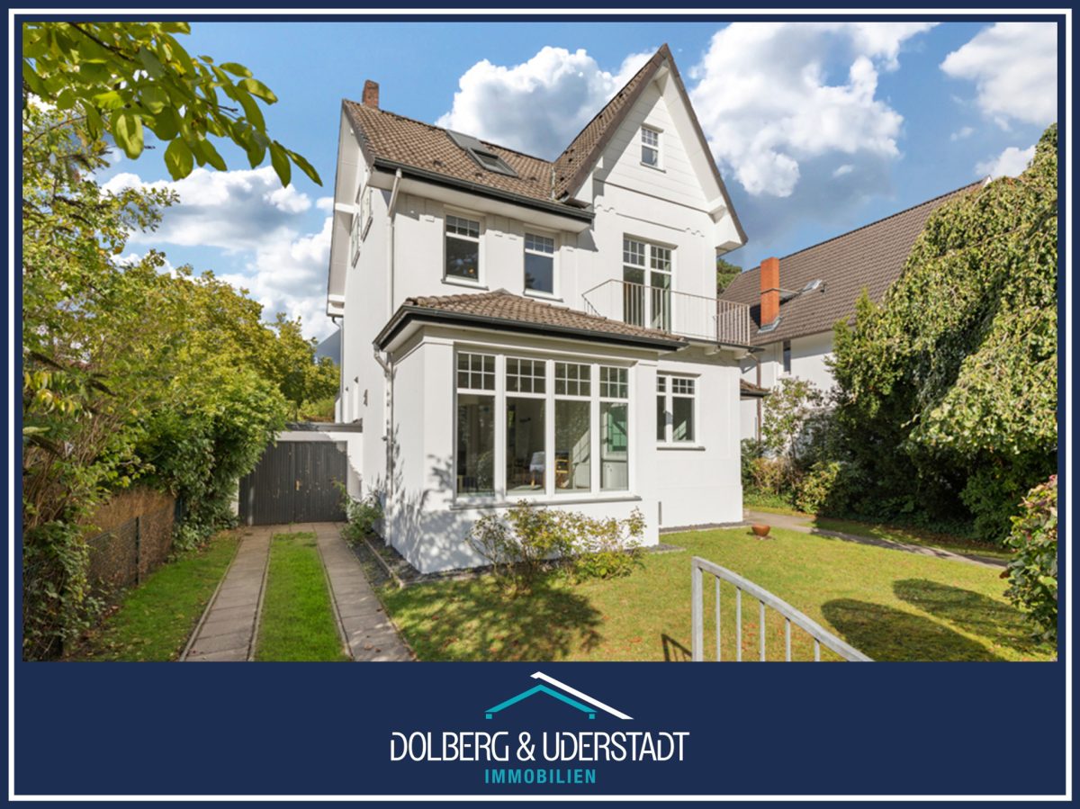 Immobilienangebot - Hamburg - Alle - NUR NOCH WARTELISTE ! Jugendstilvilla in ruhiger Anliegerstraße und fußläufiger Zentrumsnähe