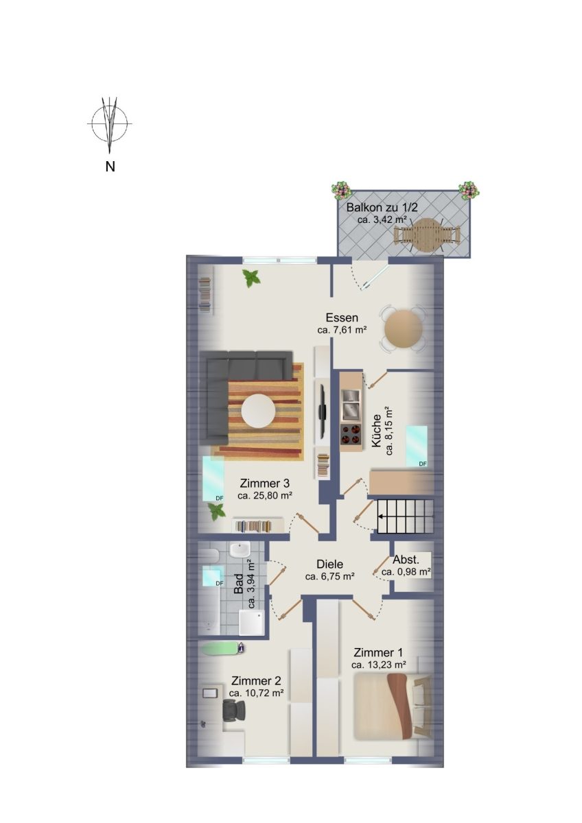 Immobilienangebot - Hamburg / Rahlstedt - Alle - Gepflegtes Zweifamilienhaus mit herrlichem Grundstück in ruhiger Wohnlage von Alt-Rahlstedt!
