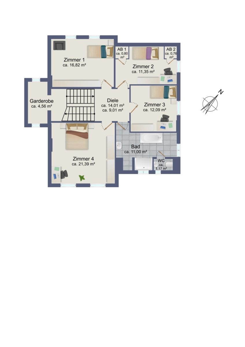 Immobilienangebot - Hamburg / Rahlstedt - Alle - ! NUR NOCH WARTELISTE ! Wohnen und Arbeiten unter einem Dach – Jugendstilvilla in Hamburg-Rahlstedt