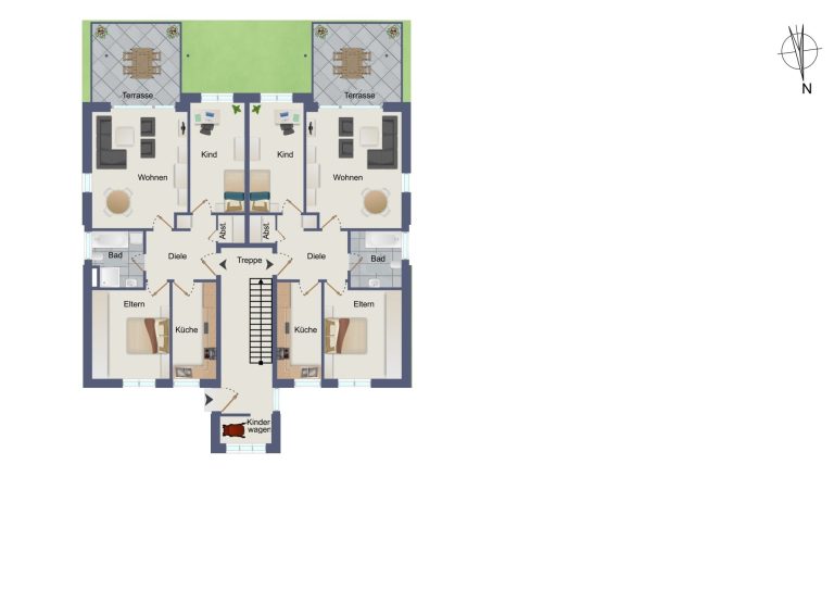 Immobilienangebot - Braak - Alle - Voll vermietetes Zinshaus in Braak: 6 Wohnungen und 12 PKW-Stellplätze