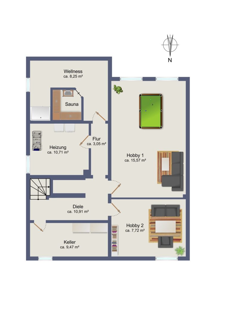 Immobilienangebot - Hamburg / Tonndorf - Alle - Traumlage ! Einfamilienhaus mit Einliegerwohnung direkt an der Wandse im Landschaftsschutzgebiet !