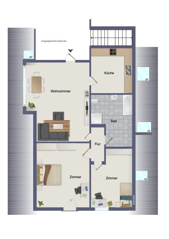 Immobilienangebot - Rosdorf - Alle - Naturnahes Wohnen vor den Toren Kellinghusens
gemütliche Dachgeschoss Wohnung zum Kauf
