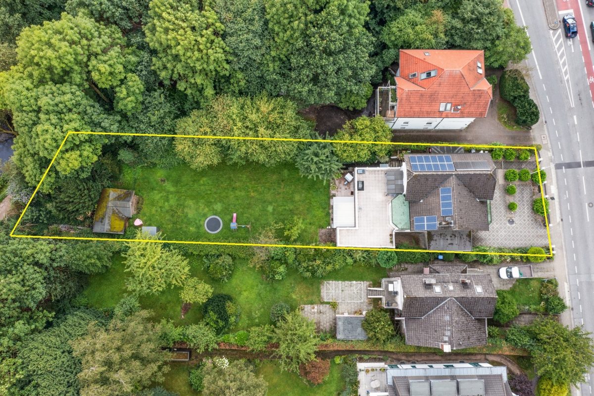 Immobilienangebot - Hamburg / Rahlstedt - Alle - Baugrundstück in Hamburg-Rahlstedt – ca. 1.417 m², WA, offene Bauweise, ohne Baubindung