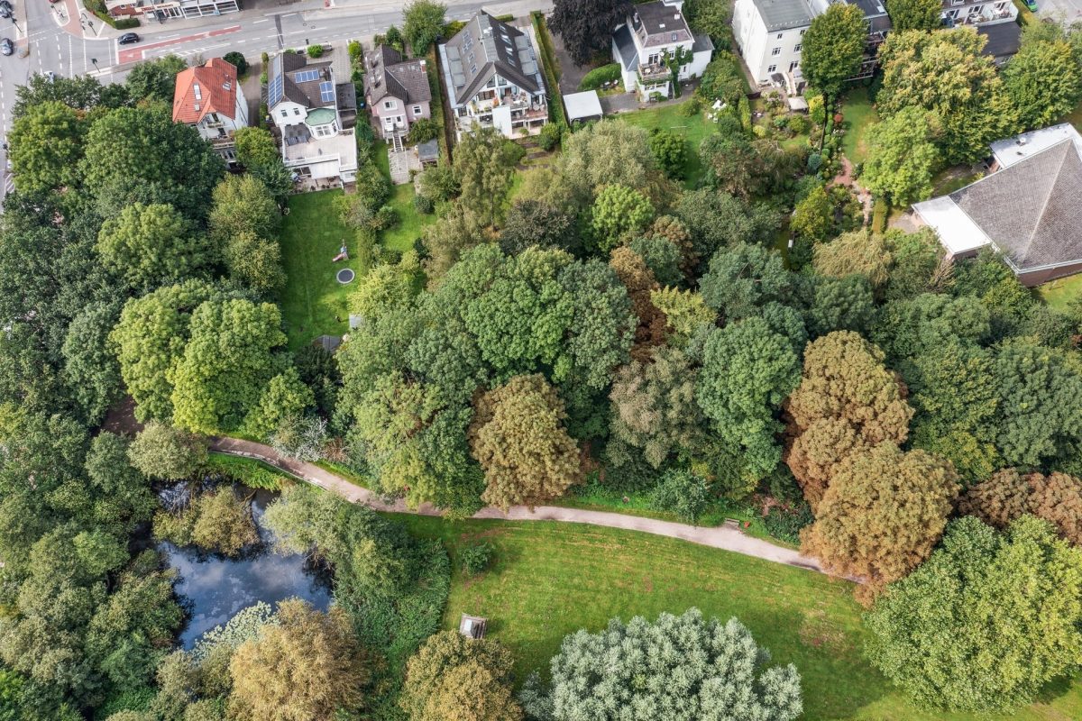 Immobilienangebot - Hamburg / Rahlstedt - Alle - Baugrundstück in Hamburg-Rahlstedt – ca. 1.417 m², WA, offene Bauweise, ohne Baubindung