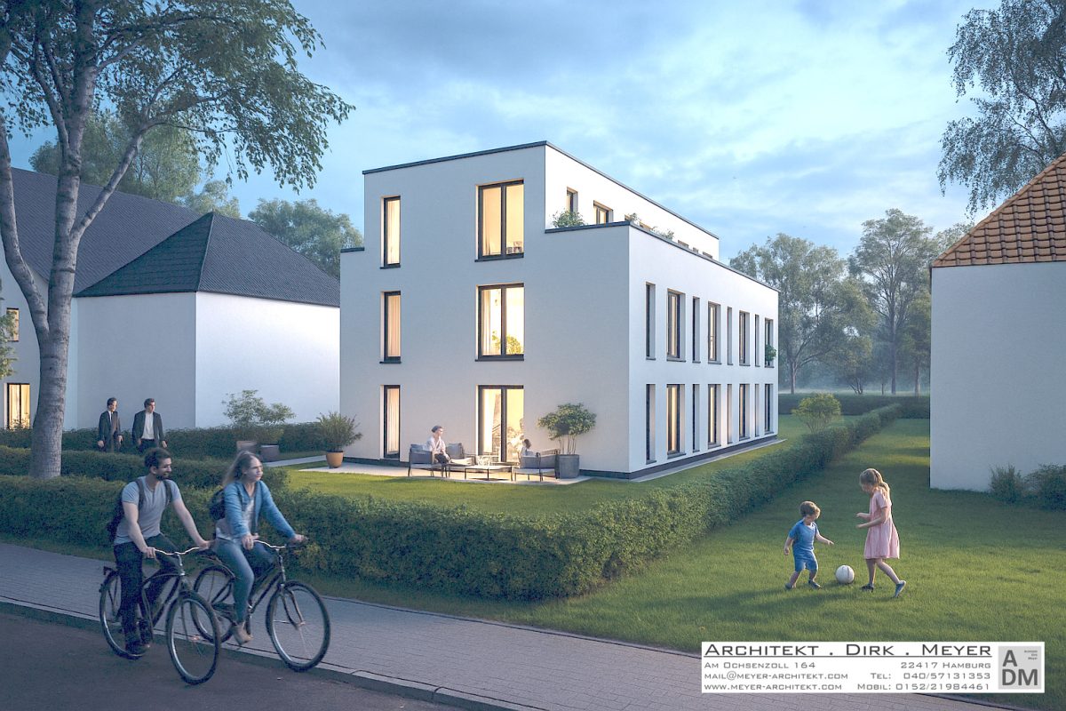 Immobilienangebot - Hamburg / Rahlstedt - Alle - Baugrundstück in Hamburg-Rahlstedt – ca. 1.417 m², WA, offene Bauweise, ohne Baubindung