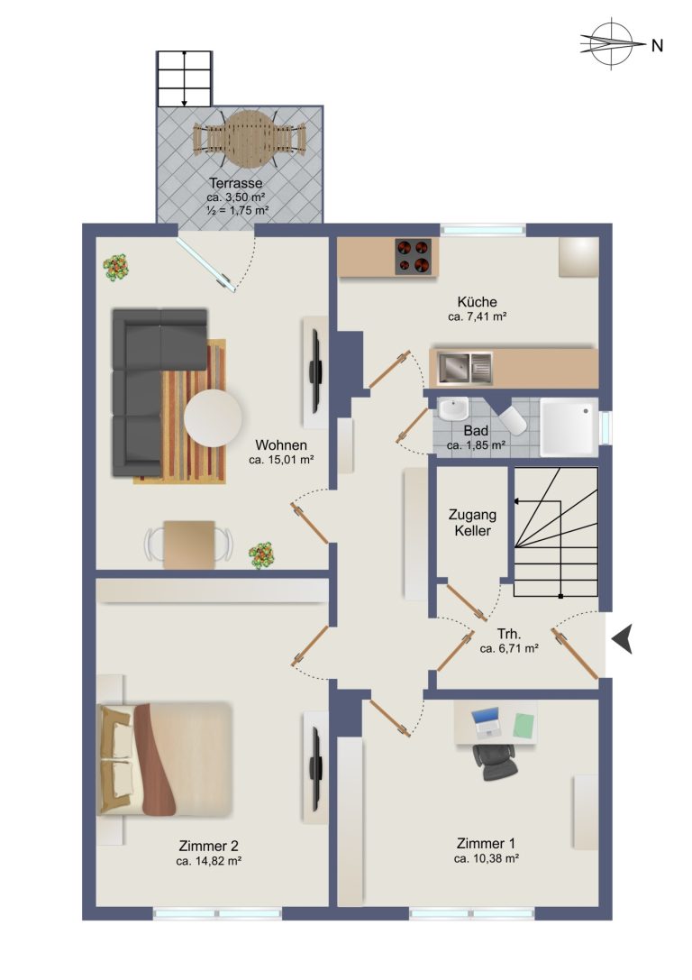 Immobilienangebot - Lübeck - Alle - Zinshaus mit 3 vermieteten Wohnungen in ruhiger Wohnlage von Lübeck!