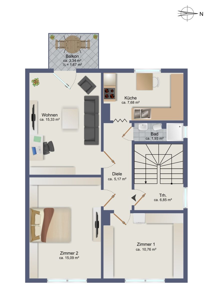 Immobilienangebot - Lübeck - Alle - Zinshaus mit 3 vermieteten Wohnungen in ruhiger Wohnlage von Lübeck!