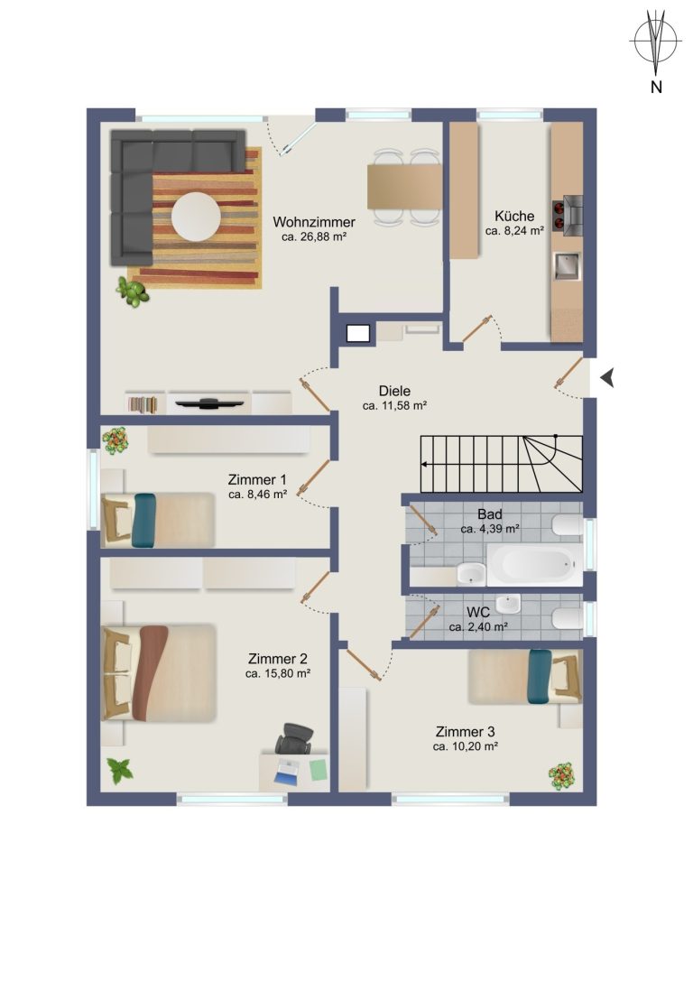 Immobilienangebot - Hamburg / Rahlstedt - Alle - Wer macht mich wieder schön?! Einfamilienhaus in ruhiger Nebenstraße nah am Naturschutzgebiet !