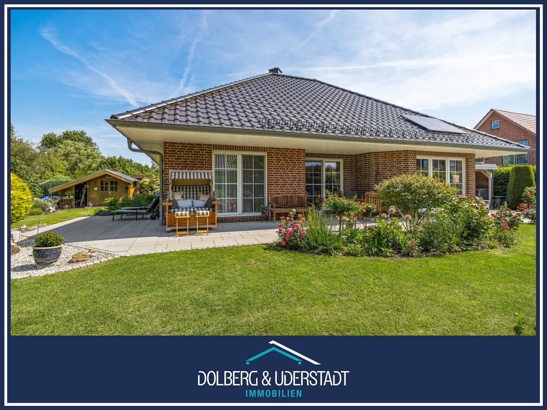 Immobilienangebot - Sahms - Alle - Wohlfühloase am Sackgassenende: Niedrigenergiehaus mit wunderschönem Garten, Ausbauoption und Carport