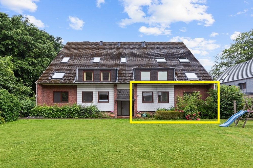 Immobilienangebot - Hamburg / Meiendorf - Alle - Großzügige 4-Zimmer-Wohnung mit Balkon, Keller und 2 Tiefgaragenstellplätzen in ruhiger Sackgassenlage