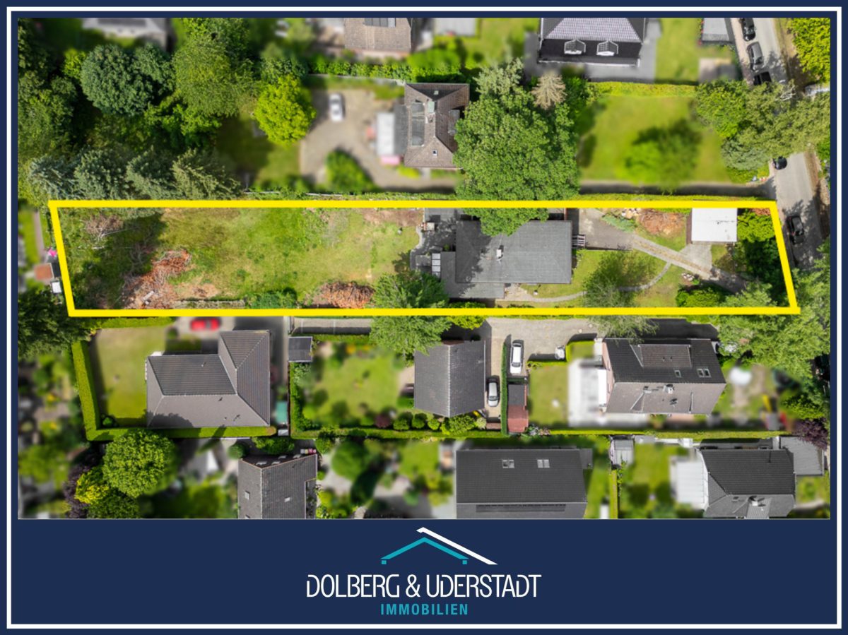 Immobilienangebot - Hamburg / Rahlstedt - Alle - Baugrundstück ohne Baubindung für bis zu drei Einzelhäuser in ruhiger Wohnlage von Rahlstedt!