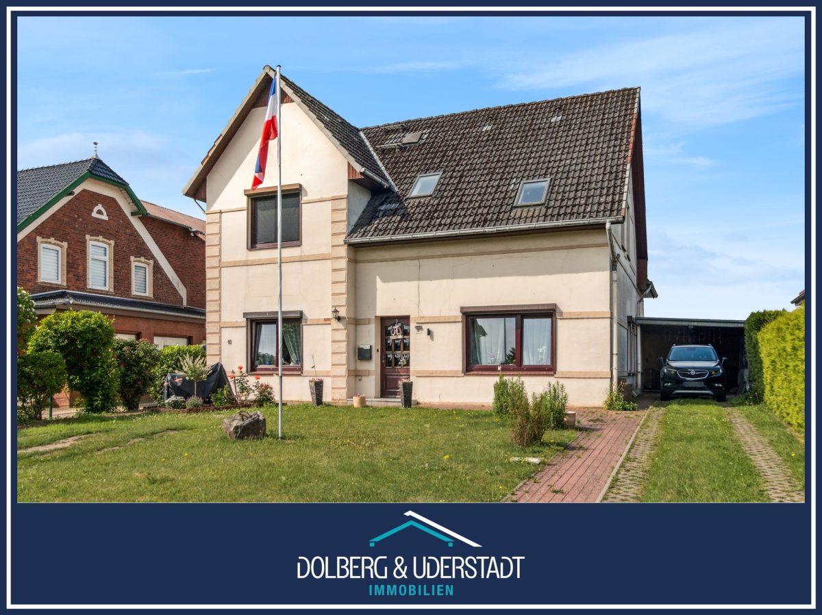 Immobilienangebot - Lüchow - Alle - Gepflegtes Zweifamilienhaus mit Garten, Dachterrasse und zwei separaten Eingängen