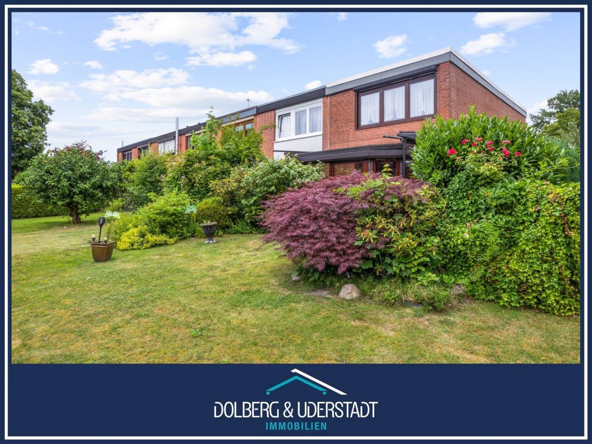 Immobilienangebot - Hamburg / Rahlstedt - Alle - Großer Garten: Reihenendhaus mit schönem Wintergarten und gepflegtem Garten