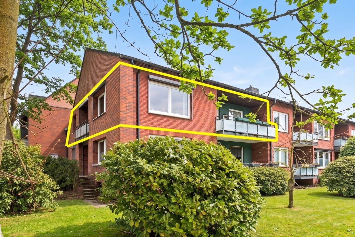 Immobilienangebot - Hamburg / Rahlstedt - Alle - 4 Zimmer Wohnung im 1.OG mit zwei  Balkone Süd-Westlage in ruhiger Wohnlage in Oldenfelde