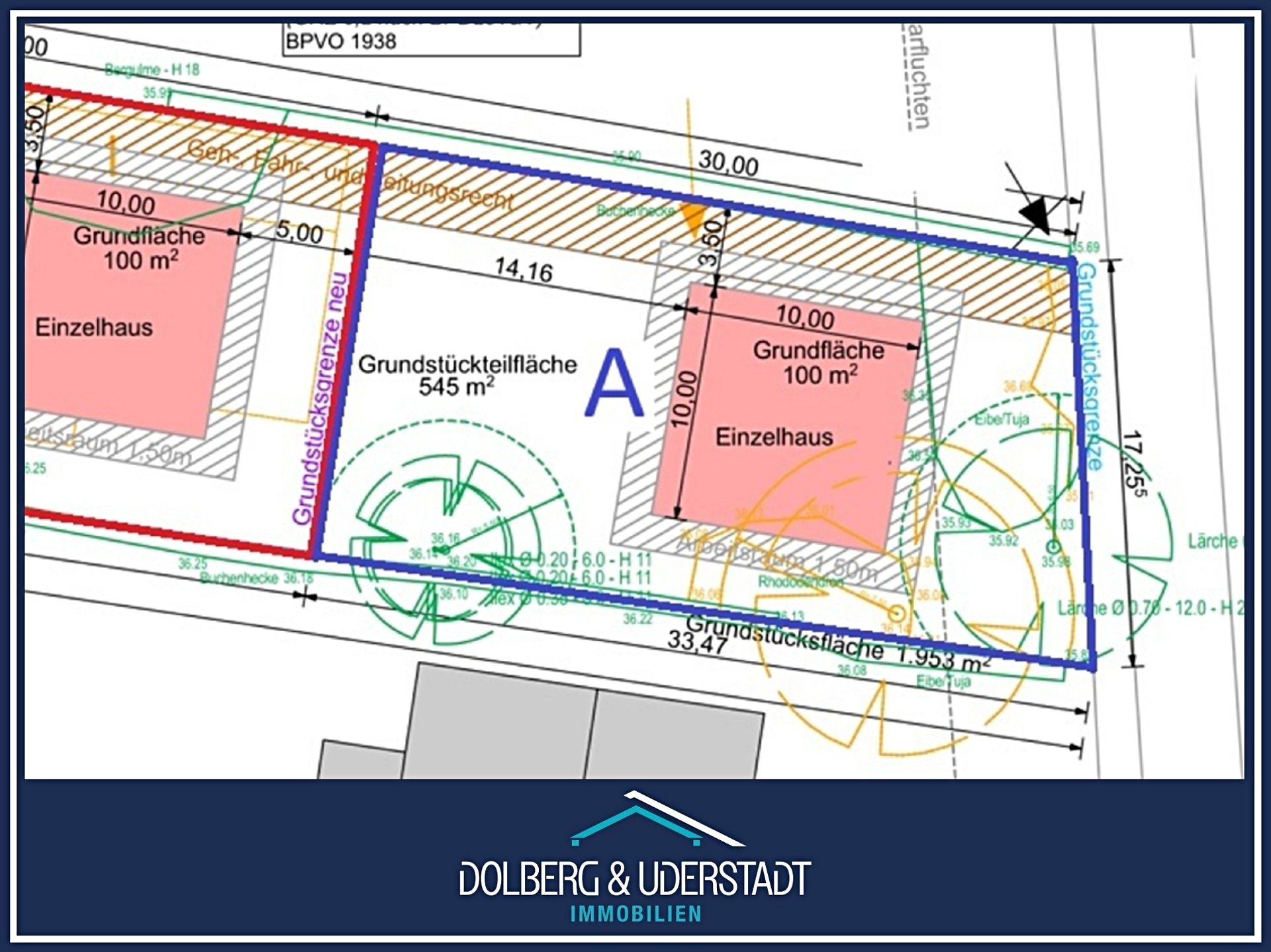 Immobilienangebot - Hamburg / Rahlstedt - Alle - Baugrundstück ohne Baubindung für ein Einzelhaus in ruhiger Wohnlage von Rahlstedt