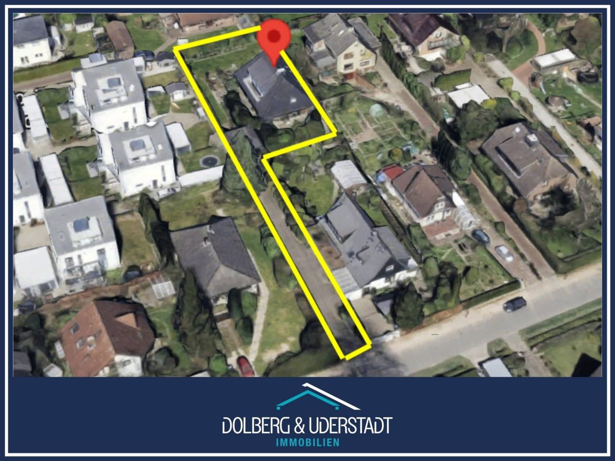 Immobilienangebot - Hamburg / Meiendorf - Alle - Baugrundstück für Einfamilienhaus mit 2 Wohneinheiten in ruhiger Wohnlage von Meiendorf