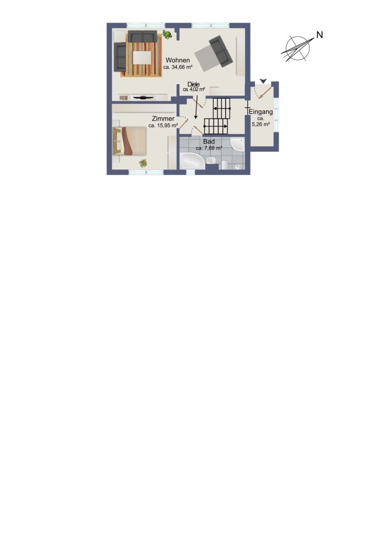 Immobilienangebot - Hamburg / Meiendorf - Alle - Wohnen und Arbeiten: Zwei Häuser auf einem Grundstück oder alternativ gute Bebauungsmöglichkeit