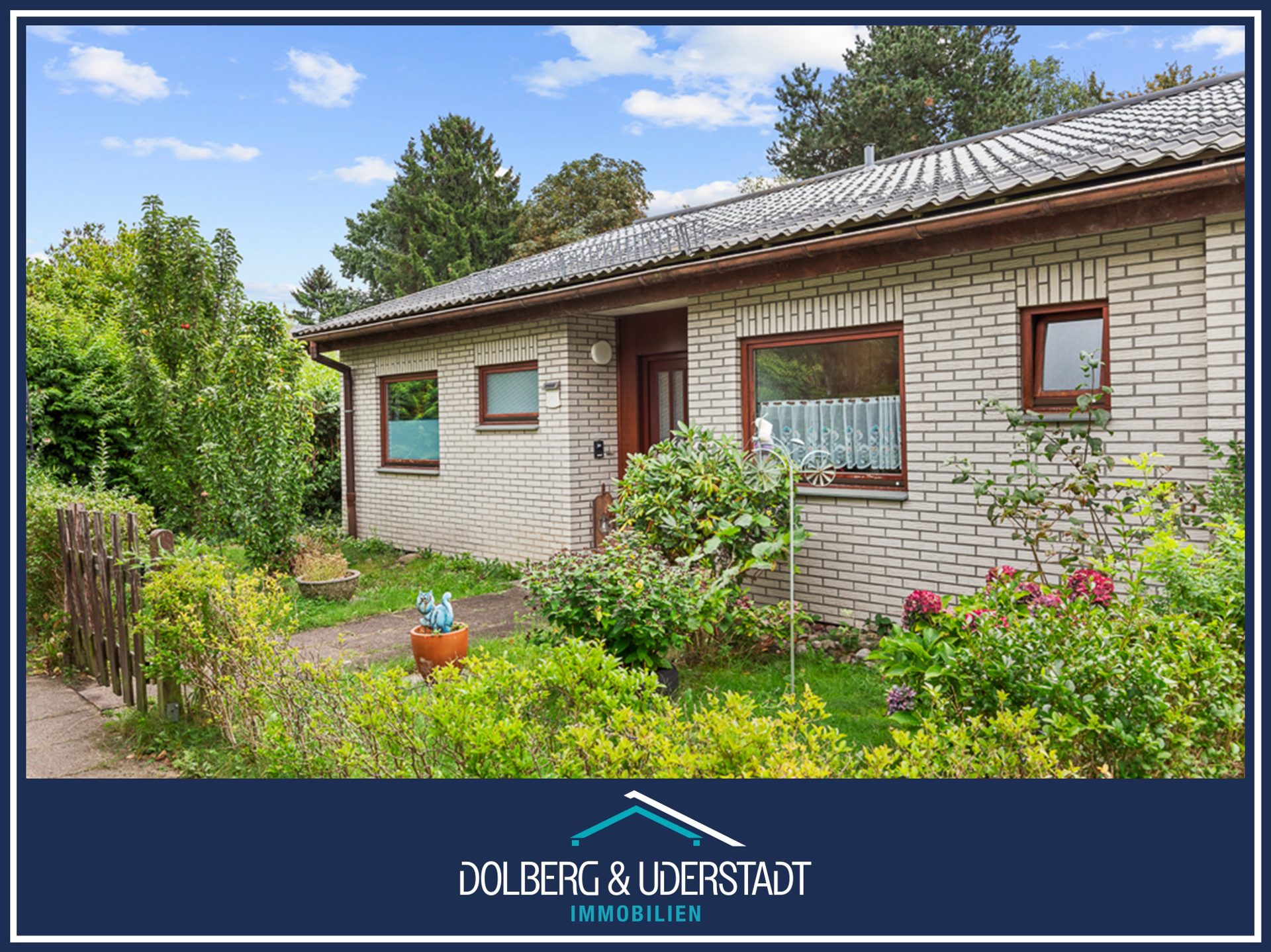 Immobilienangebot - Hamburg / Meiendorf - Alle - !NUR NOCH WARTELISTE! Charmanter Reihenend-Bungalow mit viel Platz, Wohlfühlgarten und idealer Lage für Familien