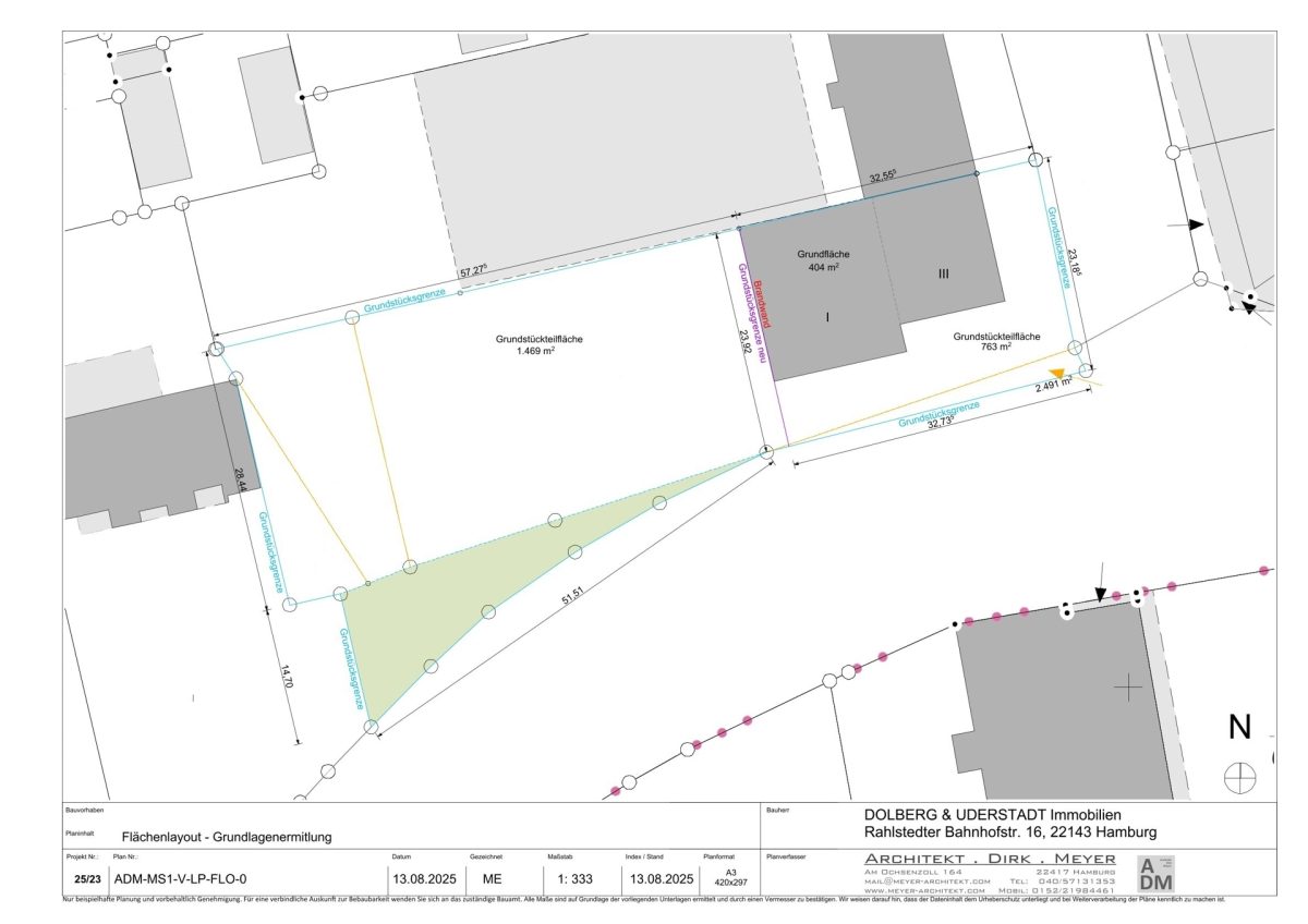 Immobilienangebot - Glinde - Alle - Bauplatz für ca. 2.607 m² Wohn- und Gewerbefläche direkt im Zentrum!