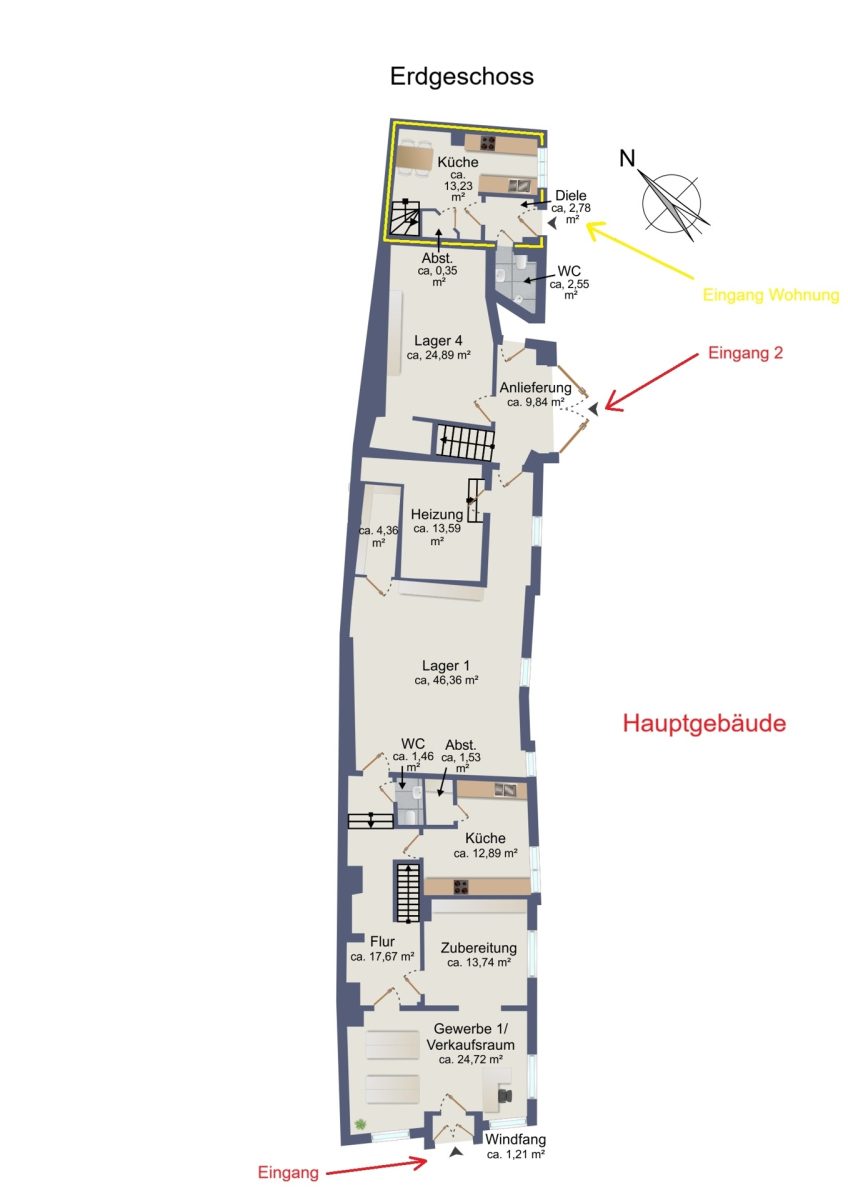 Immobilienangebot - Lübeck / Innenstadt - Alle - Wohn- und Geschäftshaus im Herzen des Lübecker Zentrums