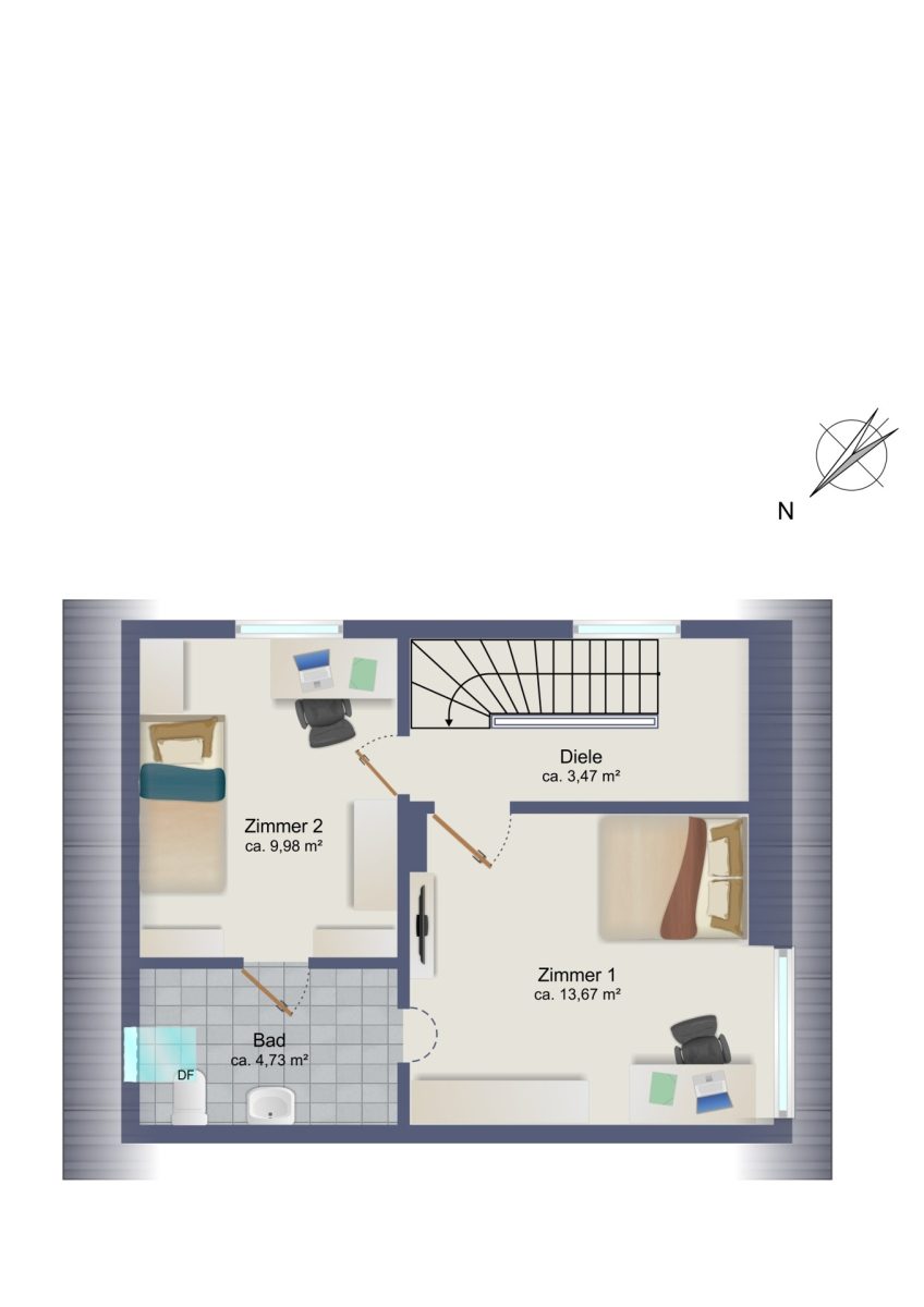 Immobilienangebot - Hamburg / Rahlstedt - Alle - Sanierungsbedürftige Doppelhaushälfte mit großzügigem Grundstück und Doppelgarage in HH-Rahlstedt