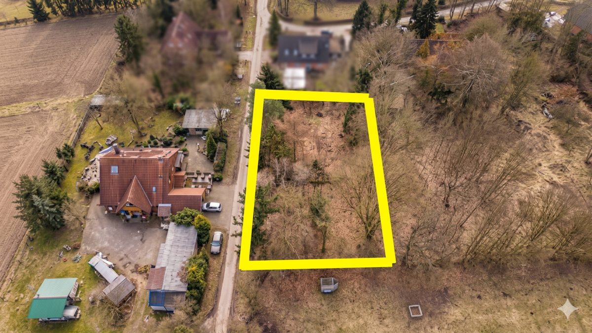 Immobilienangebot - Gödenstorf / Lübberstedt - Alle - 1500m² Baugrundstück in der Lüneburger Heide, Feldrandlage und Sackgassenende