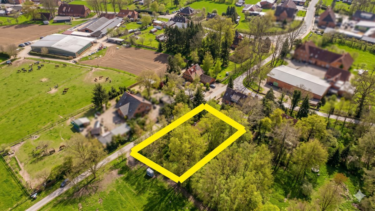 Immobilienangebot - Gödenstorf / Lübberstedt - Alle - 1500m² Baugrundstück in der Lüneburger Heide, Feldrandlage und Sackgassenende