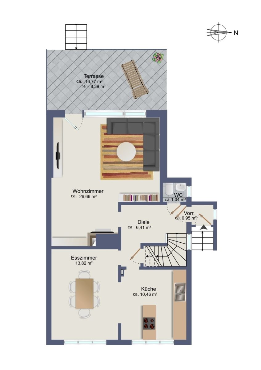 Immobilienangebot - Hamburg / Rahlstedt - Alle - Ihr modernisiertes familienfreundliches Zuhause im grünen Hamburg-Rahlstedt