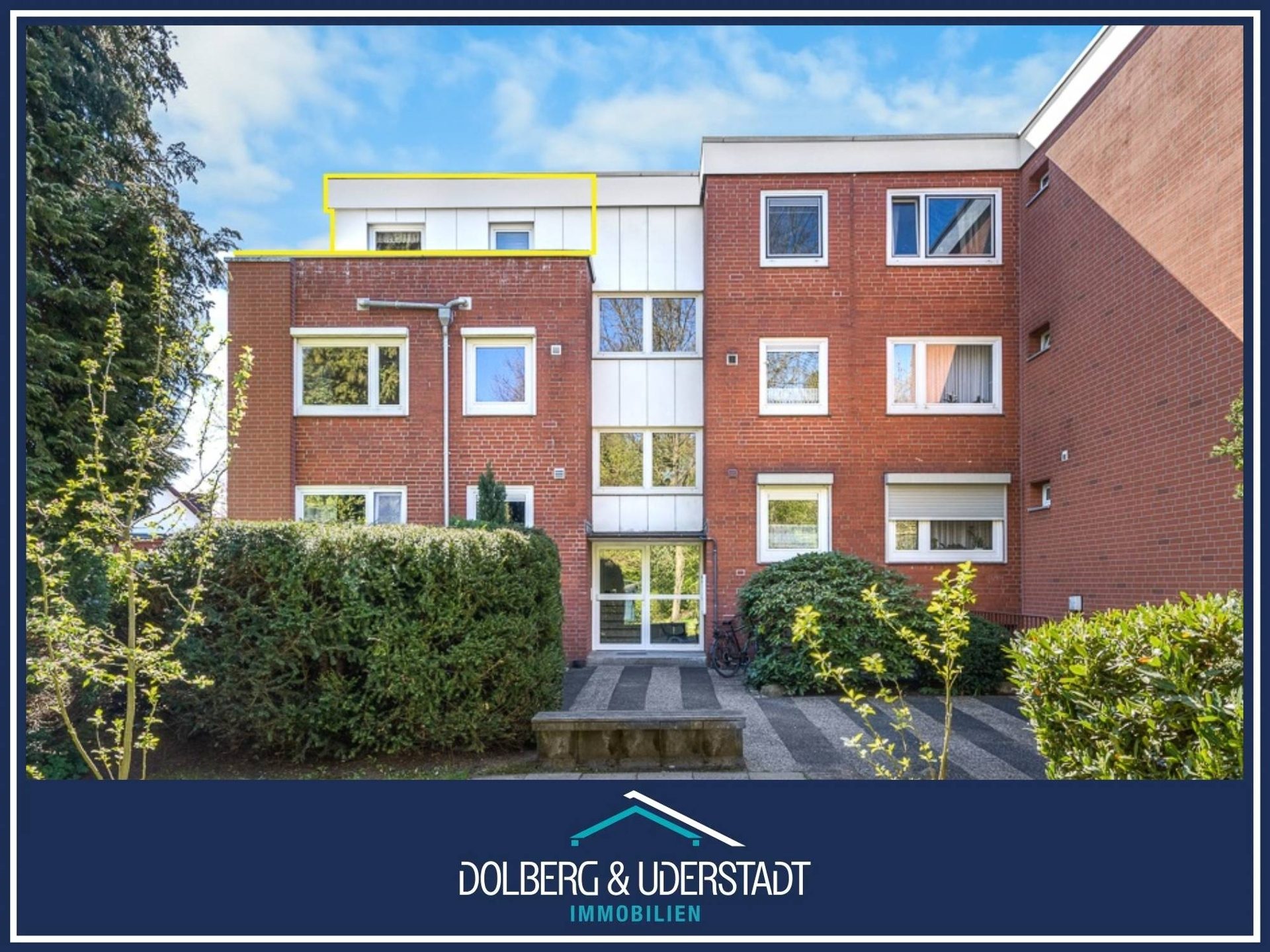 Immobilienangebot - Hamburg - Alle - 2-Zimmer-Wohnung im Staffelgeschoss mit umlaufender Dachterrasse und Blick ins Grüne