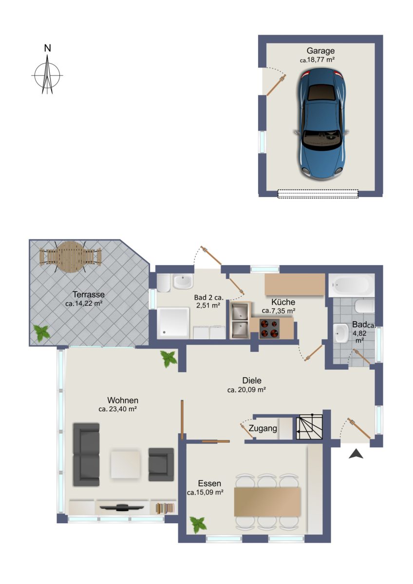 Immobilienangebot - Norderstedt - Alle - Einfamilienhaus in Feldrandlage – Ruhe, Platz und Potenzial vereint