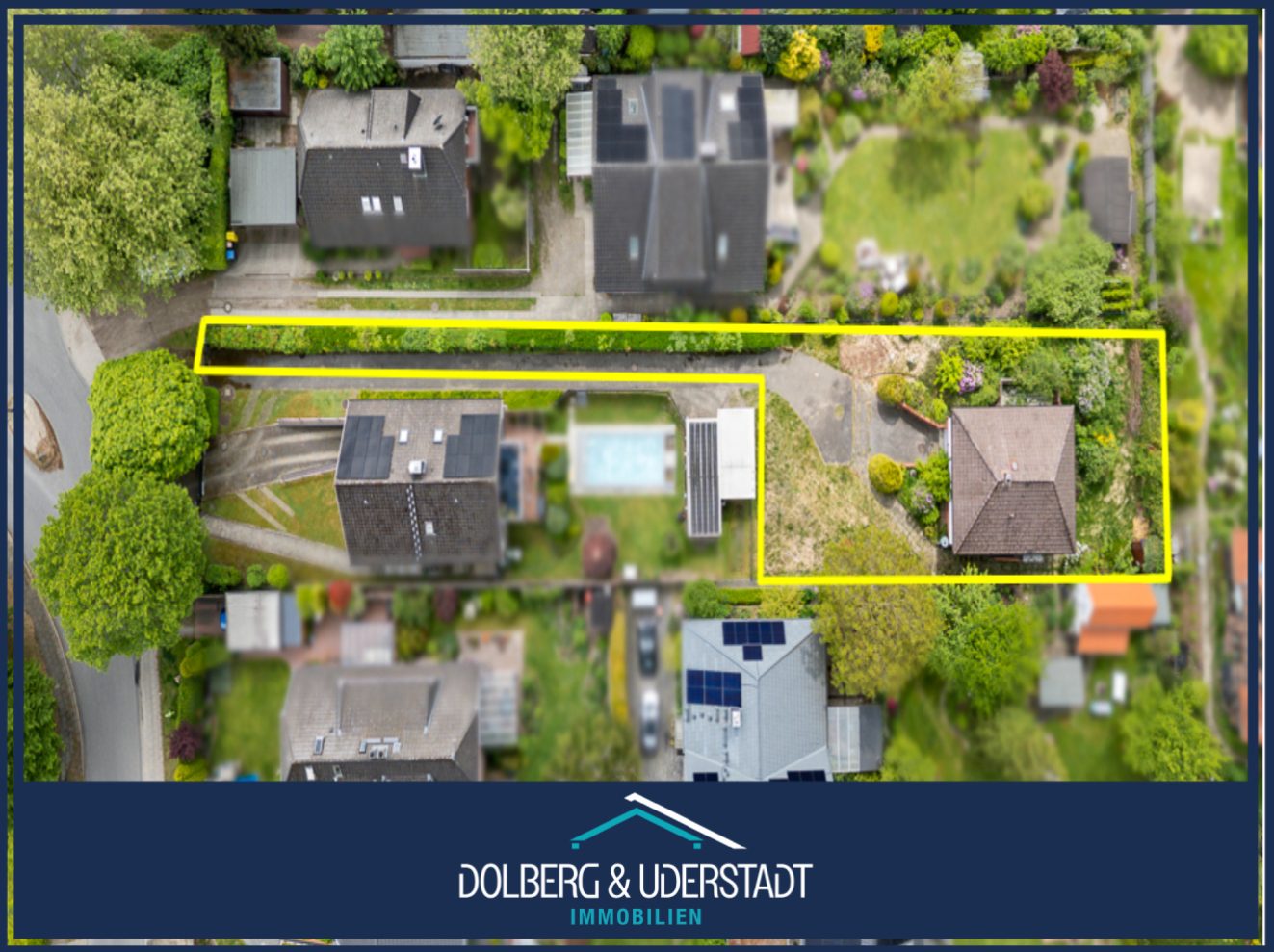 Immobilienangebot - Hamburg / Meiendorf - Alle - TOP-Lage: Rückwärtiges Pfeifenstielgrundstück für Neubau eines Einzel- oder Doppelhauses