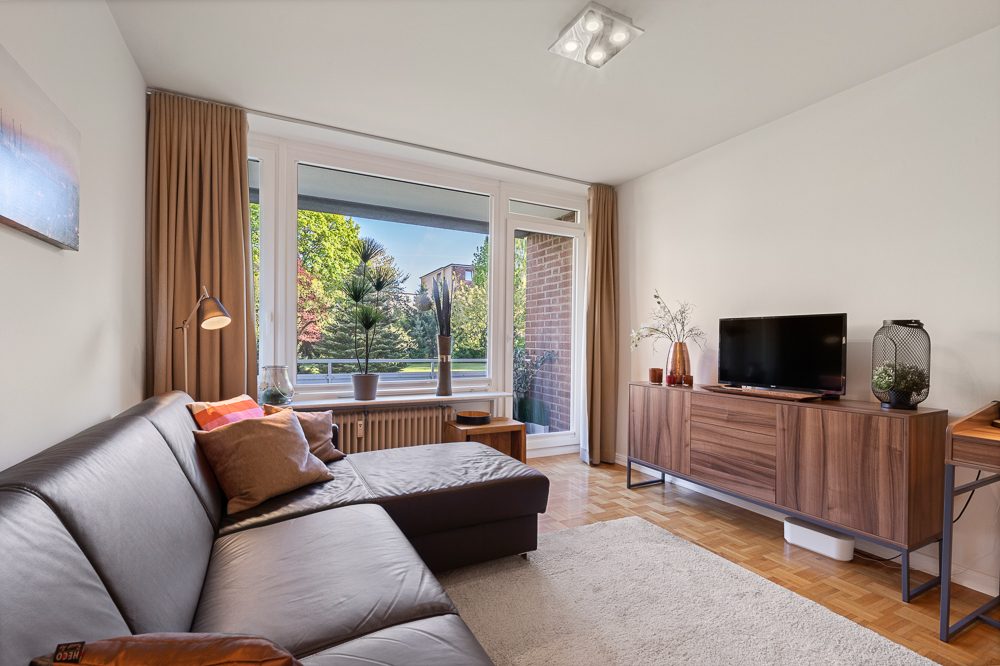 Immobilienangebot - Hamburg / Rahlstedt - Alle - TOP-1-Zimmer-Wohnung im Hochparterre, komplett möbliert und sofort bezugsfertig oder vermietbar